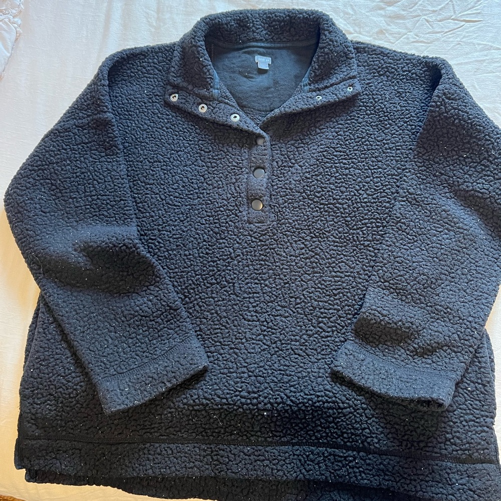 Black Aerie Fleece Pullover
